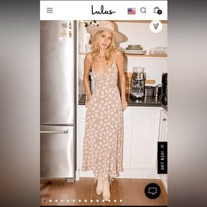 Picturesque Moments Brown Floral Print Strappy Maxi Dress